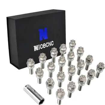 

Car Lugs Bolts 14*1.5 304 Stainless Steel Ball Seat Replacement For Porsche 911 Boxster Panamera Cayenne Aftermarket Wheels