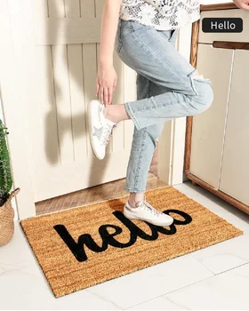 

Indoor Carpet Coconut Fiber Wear-Resisting Remove Dust Rug Household Environmental Non-Slip Front Door Mat