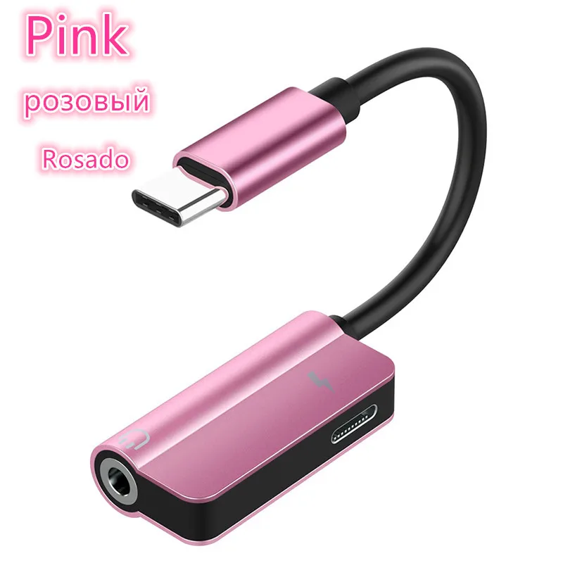 adaptador auricular Aux сплиттер для наушников адаптер для iPhone 11 Pro XS MAX XR X 8 Plus конвертер для 11pro 8pin IOS до 3,5 мм разъем 2 в 1 - Цвет: adaptador auricular