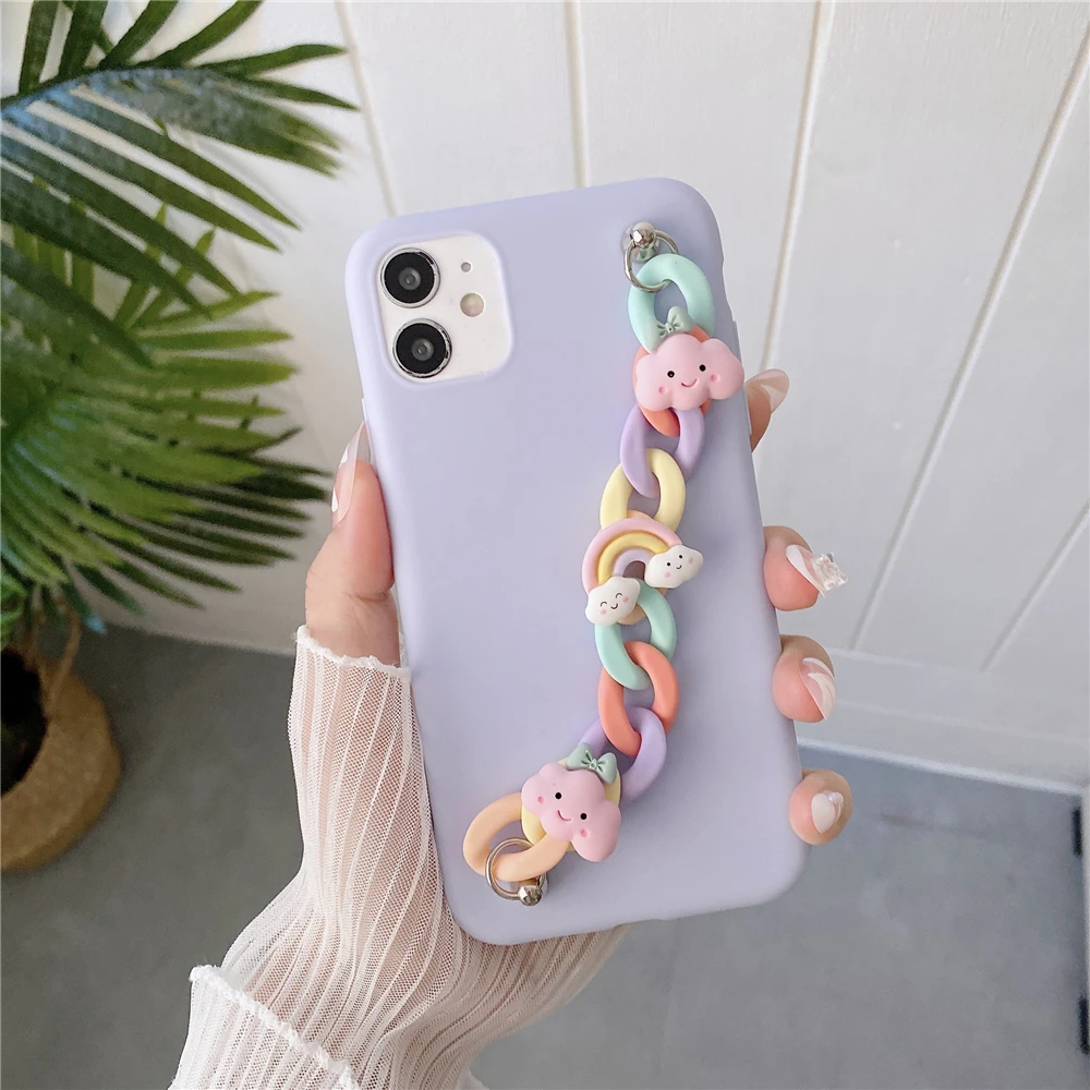 kawaii phone case samsung Dễ Thương Mây Vòng Tay Mềm Mại Ốp Lưng Điện Thoại Samsung Galaxy A51 A71 A32 A12 A42 A52 A72 A21 A21S A31 A10 a20 A30 A40 A50 A70 A20E cute samsung cases Cases For Samsung