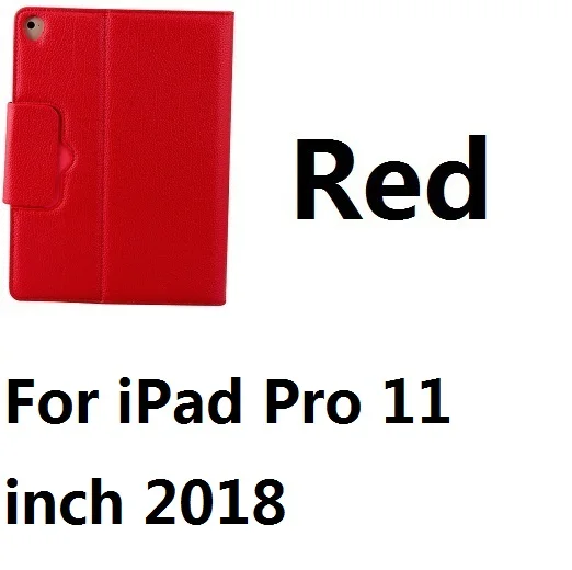 For Pro 11 Red Магнитный съемный кожаный чехол-подставка с клавиатурой Bluetooth для iPad Mini 12345 iPad 9,7 Pro 10,5 11 Air 10,5 iPad 10,2 - Цвет: For Pro 11 Red