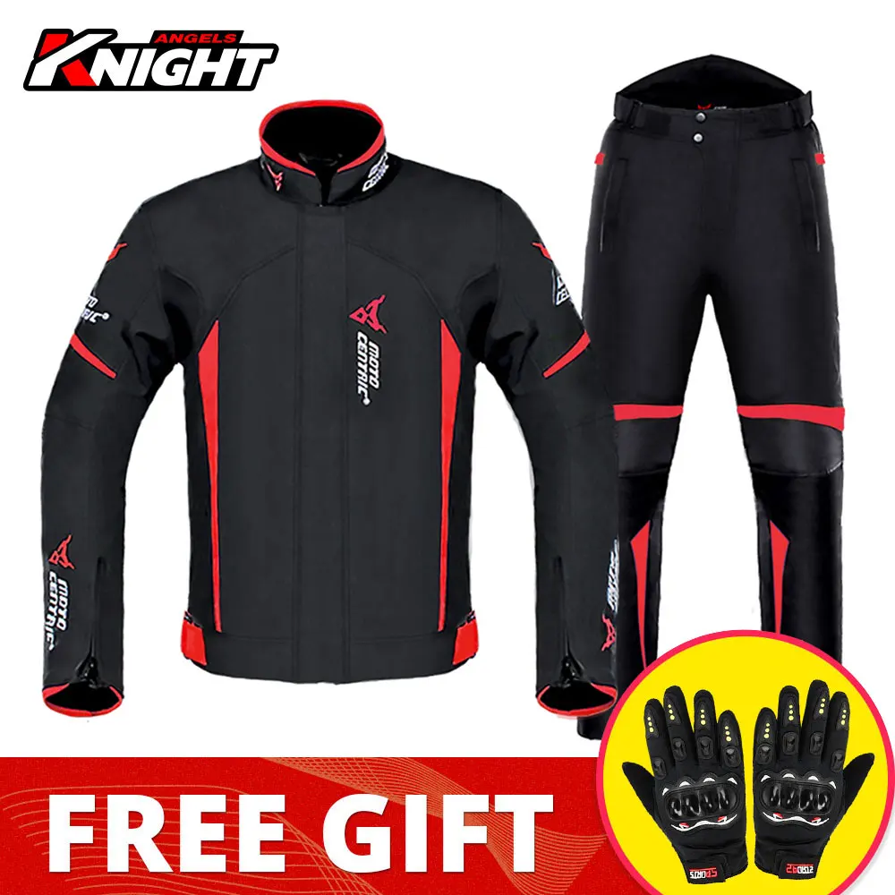 MOTOCENTRIC Motorcycle Jacket Suit Body Armor Protective Gear Waterproof Riding Motorbike Jacket Pants Jaqueta Motoqueiro