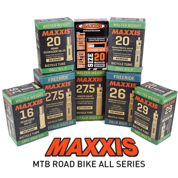 1pc Ultraleggero MAXXIS 26 Camera d'aria della bicicletta Tutte le dimensioni16 20 26 27.5 29 AV FV Presta Stab a prova di colpo MTB Bici da strada Tubo della fotocamera pneumatico