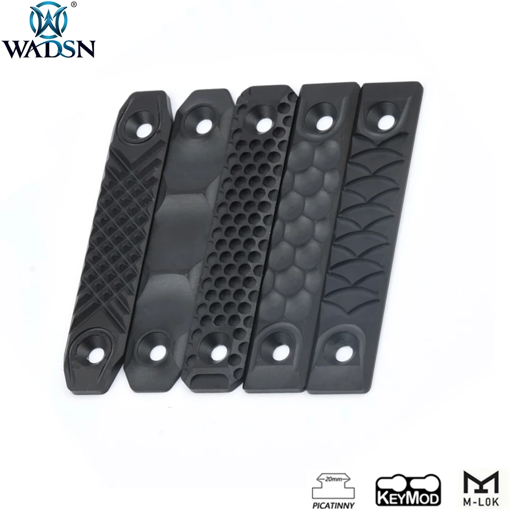 WADSN страйкбол RS CNC стиль алюминиевый поручень для M-lok Keymod Picatinny Rail system Softair Охотничьи аксессуары