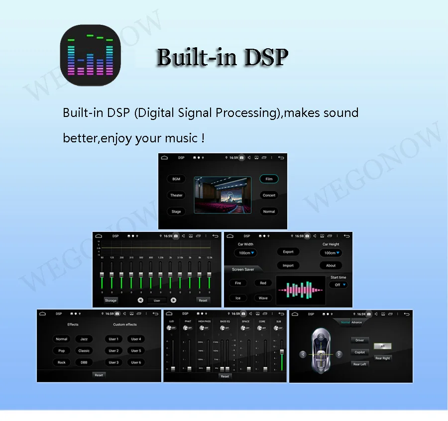 DSP Android 10 0 Восьмиядерный 64 Гб ПЗУ автомобильный DVD плеер GPS карта RDS радио wifi Bluetooth
