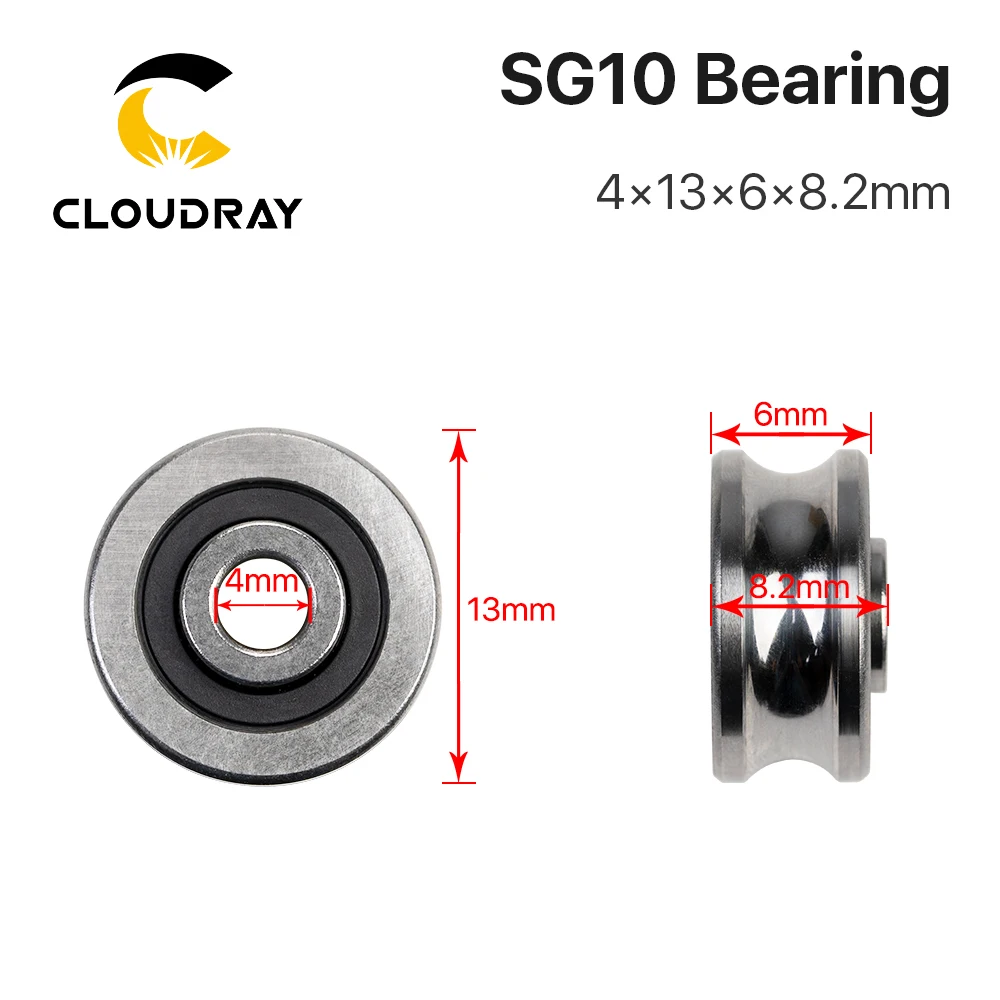 Cloudray 5 шт. подшипники SG10 SG15 SG20 SG25 шаровые подшипники для CO2 лазерной гравировки и резки