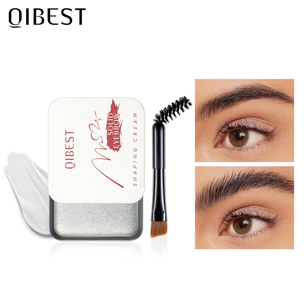 QIBEST Eyebrow Makeup Powder Gel Palette Eyebrows Enhancer With Brush Professional Cosmetics Shadows Soap Wax | Красота и здоровье