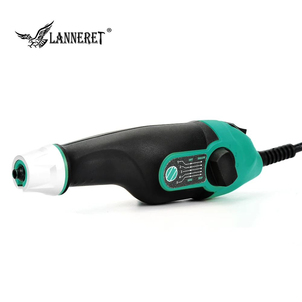 

LANNERET Electric Engraver Variable Speed Rotary Mini Drill Grinder Engraver 4PCS Tungsten Carbide Steel Bits