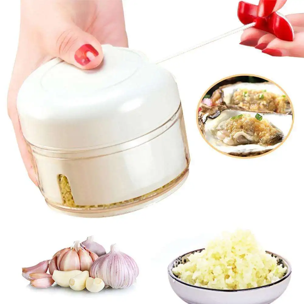 Mini Mincer Crusher Press for Meat Nuts Pepper Onion Multi-function Manual Food Processor Garlic Vegetable Grinder Chopper | Дом и сад