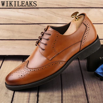 

Brogues Men Dress Shoes Mens Formal Shoes Genuine Leather Business Shoes Scarpe Uomo Eleganti Sapato Social Masculino Ayakkabı