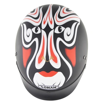 

Soman SM202 Retro DOT Ventilate Motorcycle Helmet casco capacete moto Half Face Motorbike Helmets Classic