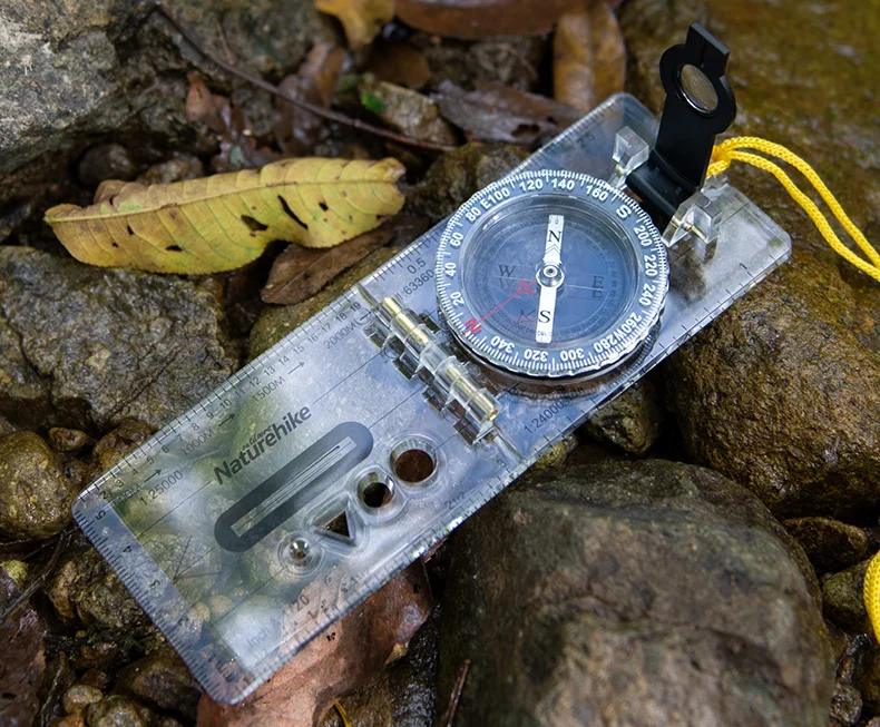 Naturehike Спорт на открытом воздухе складной компас жидкостный наполняющий циферблат прозрачный Высокоточный карта позиционирования компас