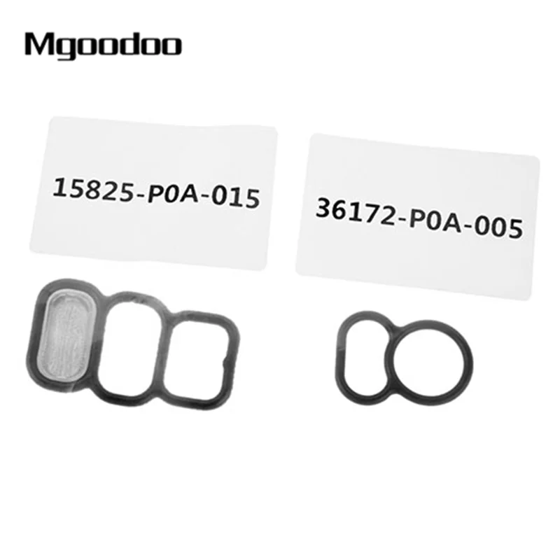 Mgoodoo 15825-P0A-015 VTEC Solenoid Gasket and VTC Filter Fit For 1994-2002 4 cylinder engines Honda accord | Автомобили и