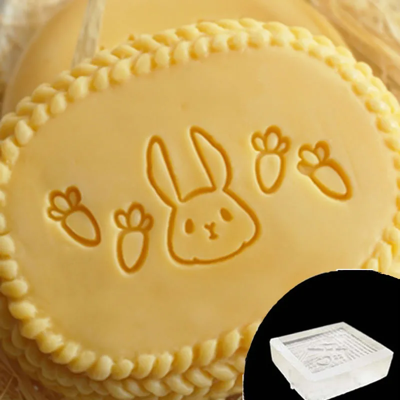 Transparent Acrylic Soap Stamp for Making Chapters, Lovely Animal Pattern, Home Cleaning, Natural Seal, DIY, 50x25mm