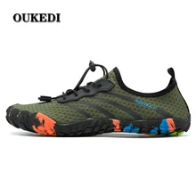 Летняя дышащая Спортивная обувь для пар; Мужская/женская уличная пляжная обувь; водонепроницаемые кроссовки для женщин