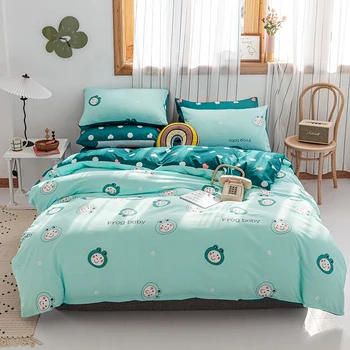 

Without Comforter Jacquard/stripe style of king queen size 4pc cotton bedding sets bedclothes quilt cover bed sheet pillowcases