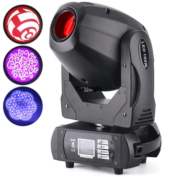 

2pcs New Product spot led moving hesd 100W Gobo Effect DJ Party Disco Light 100 watt LED Mini Moving Head Spot light