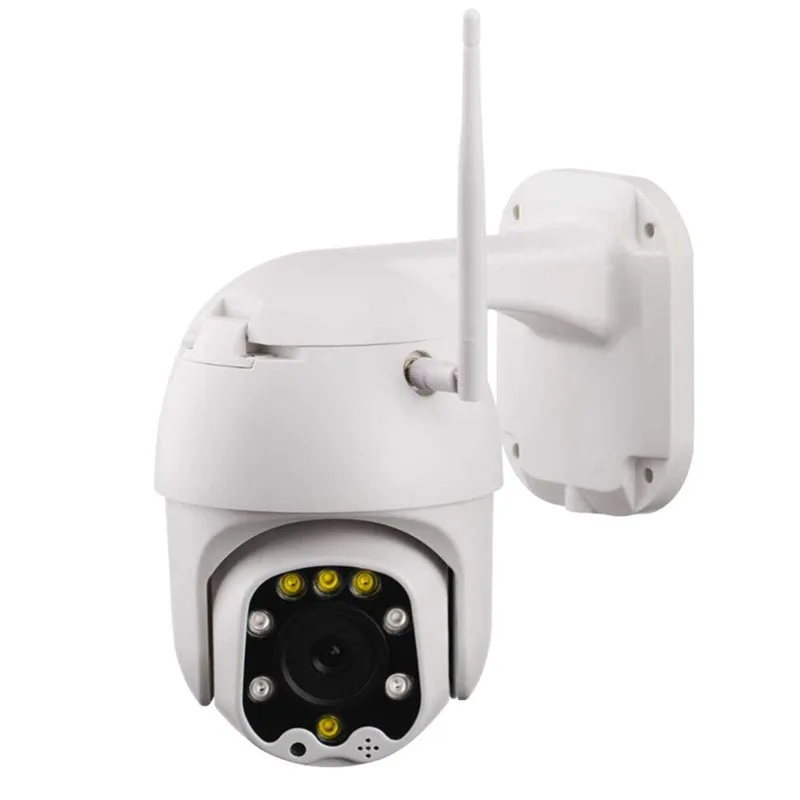 8LED WI-FI 2MP IP Камера Беспроводной наружного видеонаблюдения HD проектор для домашнего PTZ IR камера Ночное видение Беспроводной WI-FI Камера - Цвет: AU Plug
