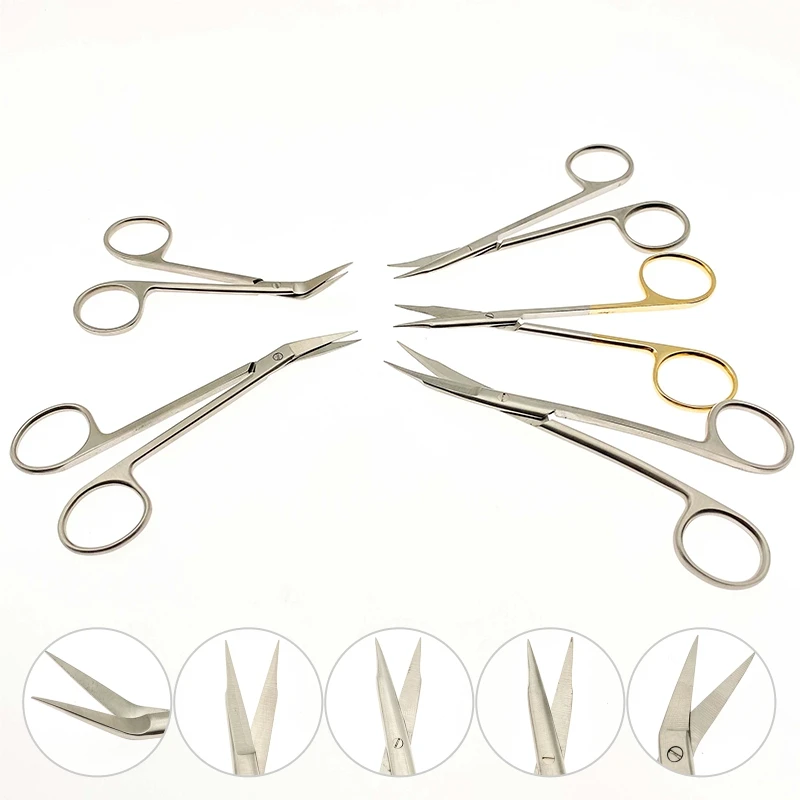 Stainless steel wow beak scissors nasal septum gold handle bird plastic surgery | Красота и здоровье
