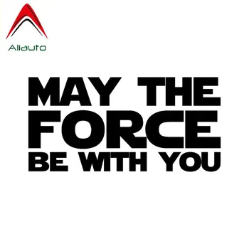 

Aliauto Creative Car Sticker May The Force Be with You Vinyl Sunscreen Anti-UV Reflective Decal Graphical,17cm*8cm