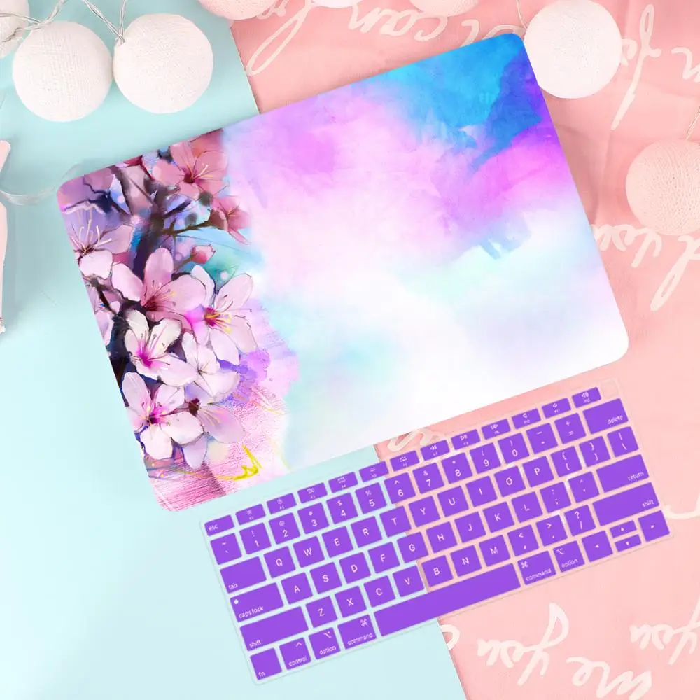 

Cute Pattern Case For Apple MacBook Pro Air 13 15 Inch touch bar/Touch ID 2019 A2159 A1932 A1706 A1990 Hard Cover +free gift