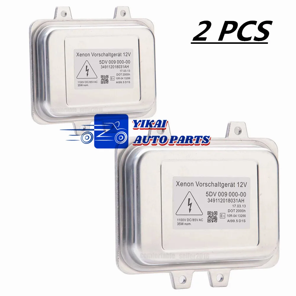 2x Новинка для VW Golf GTI Jetta Tiguan Touareg 5DV 009 000 00 Xenon HID модуль управления балластом лампа