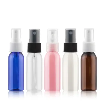 

50pcs 30ML empty small mist spray plastic bottle , 30cc perfume refillable cosmetic container with sprayer pump Mini travel size