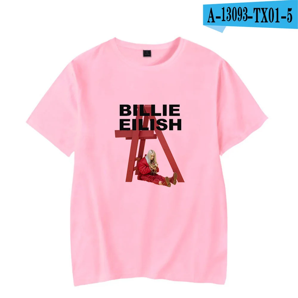 Billie Eilish женская футболка с принтом Харадзюку каваи, модная футболка с 3d графикой, футболка в Корейском стиле, женские футболки