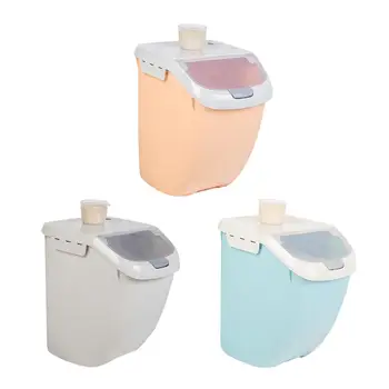 

Rice Storage Container Kitchen Household Moisture-proof Grain Noodles Cereal Containers Barrel With Seal Design For Storing Rice