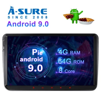 

A-Sure 2 Din 8 core 64GB ROM Android 9.0 Car Radio IPS GPS Navigation For Volkswagen VW Polo Tiguan Golf 5 6 Passat b6 Caddy T5