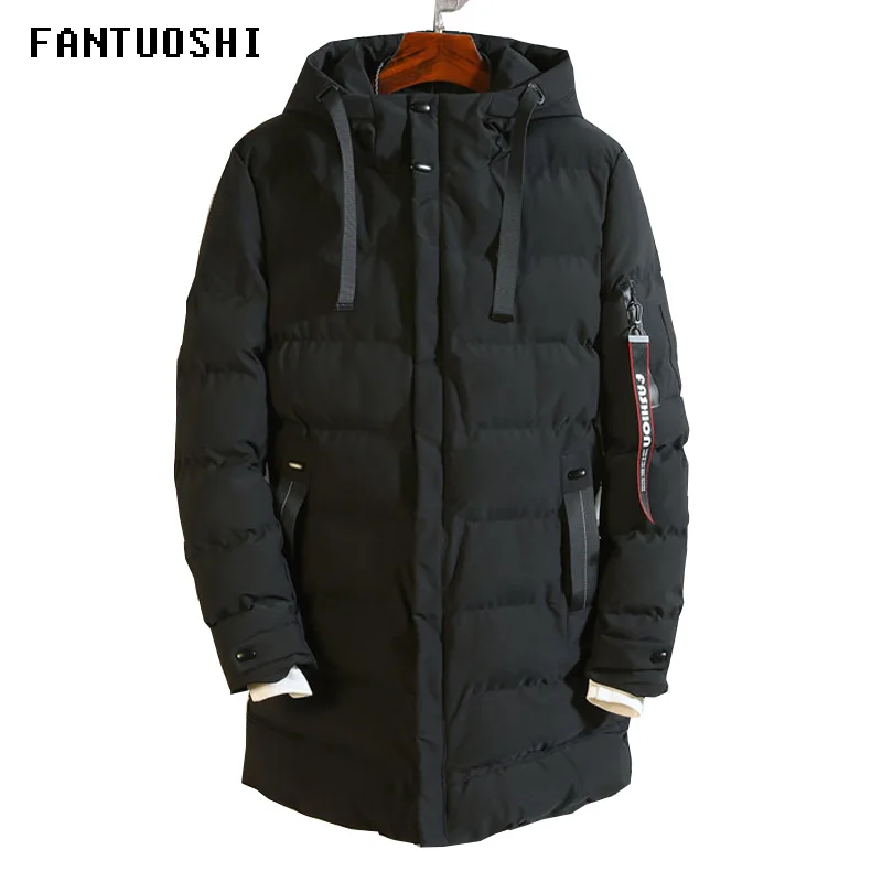 Мужская брендовая зимняя куртка, Мужская длинная парка, толстая шапка, парка, пальто, Мужская теплая зимняя куртка, пальто, одежда размера плюс 5XL