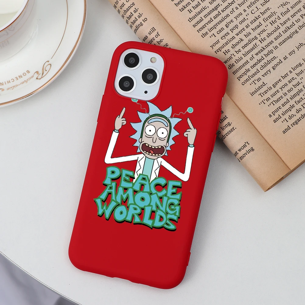 Рик и Морти Забавный мультяшный комикс слова для iphone 11 Pro XS Max XR X мягкий силиконовый матовый чехол для iphone 7 8 6 6S Plus 5 5S