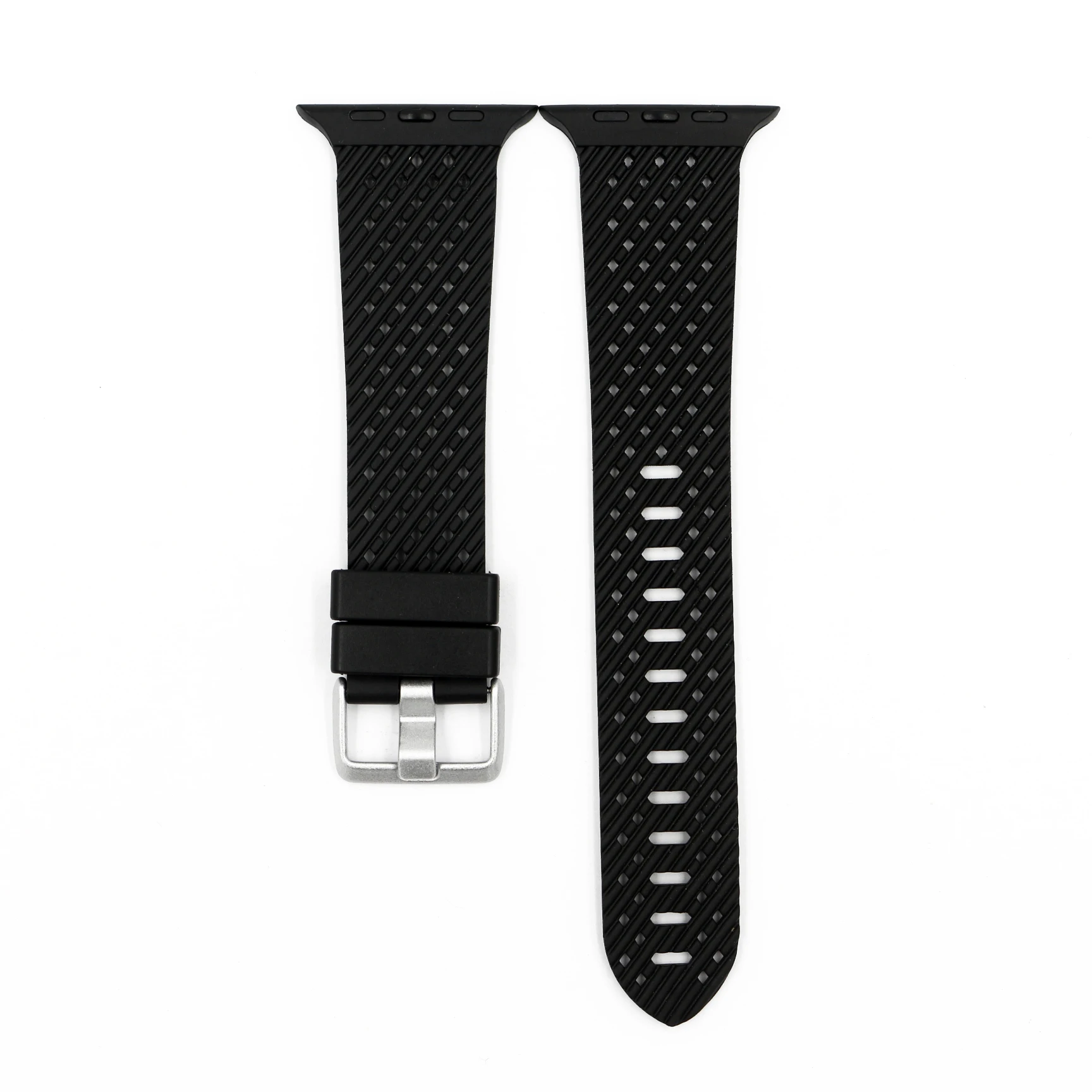 Black URVOI спортивный ремешок для Apple Watch серии 5 4 3 2 1 ремешок для iWatch 40 44 мм Мягкий TPE запястье с дышащим дизайном - Цвет ремешка: Black
