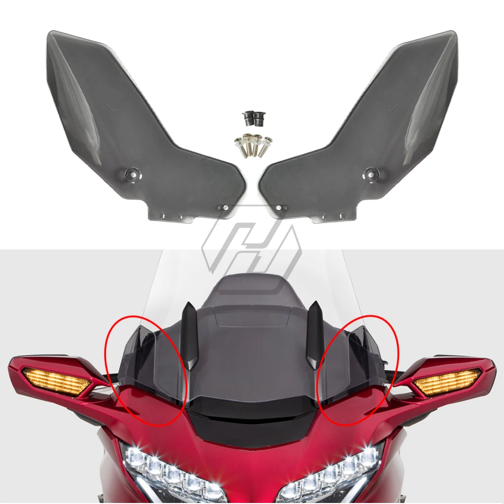 Motorcycle Side Windshield Wind Deflector Case Honda Goldwing Gl 1800