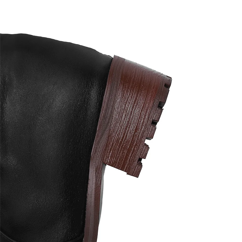 Karinluna Brand Top Quality Retro Large Sizes 48 Fur Russia Winter Outrdoor Snow Boots Shoes Woman Over The Knee Boots Women