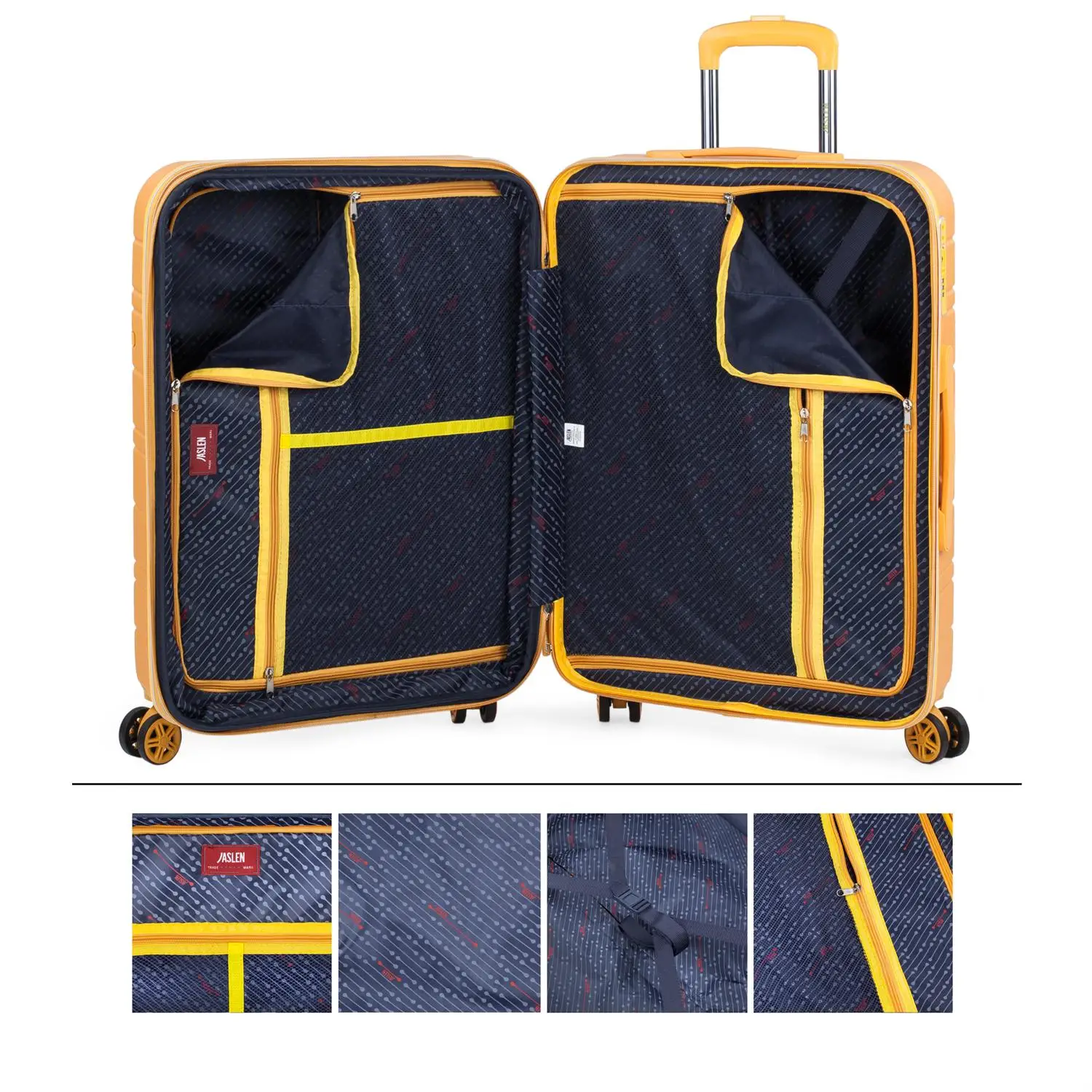 JASLEN Сан Марино набор из 3 чемоданов для путешествий жесткая с USB подключением ABS супер светильник 171200