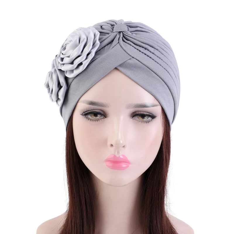 Однотонная женская кепка для выпадения волос Шапка-бини рака мусульманская