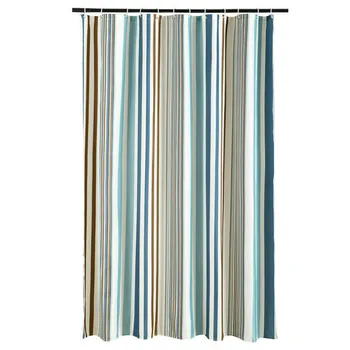 

Shower Curtain Striped Partition Waterproof Mildew PEVA Curtain For Bathroom Toilet 240x200cm