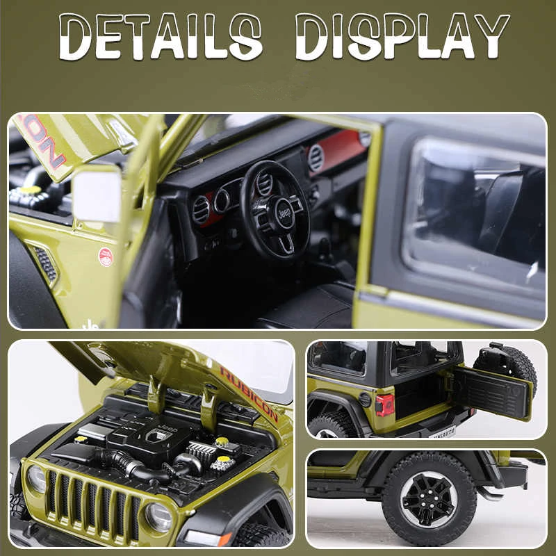 Jeep Wrangler Rubicon ミニカー 1/24 Jeep Wrangler Rubicon 4xe Plastic Model