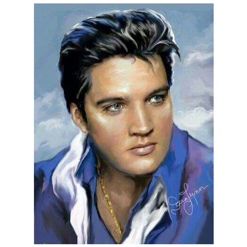 Tanio Majsterkowanie malowanie diamentowa ścieg krzyżykowy Elvis Presley