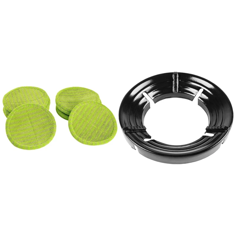 Cordless Electric Rotary Mop Replacement Cleaning Pads With 4 Opening Gas Stove Energy Windshield Bracket Accessories | Дом и сад