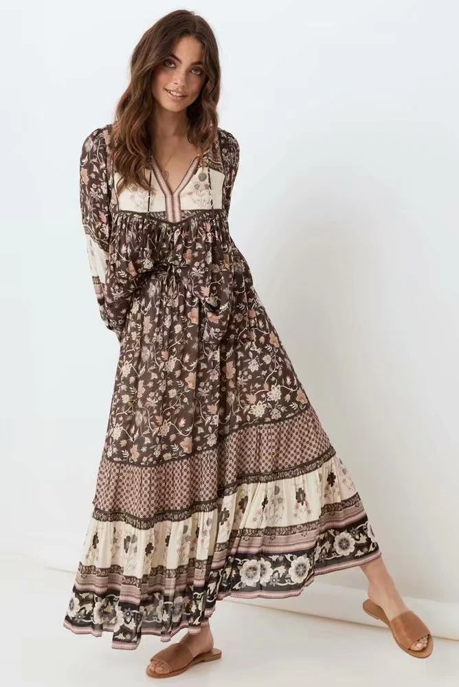 womens long cotton dresses