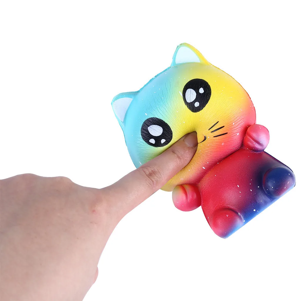 Colorful Cartoon cat kids Adult Toy Stress Reliever Eliminate Antistress Finger Pets toy Girl gifts Girly Heart Pinch Fun #B