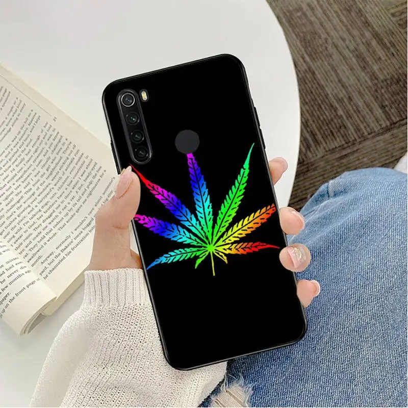 best phone cases for xiaomi YNDFCNB plant leaves Cannabis leaf Phone Case Cover For Redmi note 8Pro 8T 6Pro 6A 9 Redmi 8 7 7A note 5 5A note 7 case xiaomi leather case charging