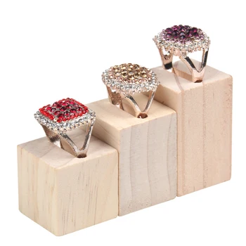 

Natural Solid wood Ring Frame Ring Seat Silver Jewelry Pearl Treasure Display Shooting Prop Cabinet Display