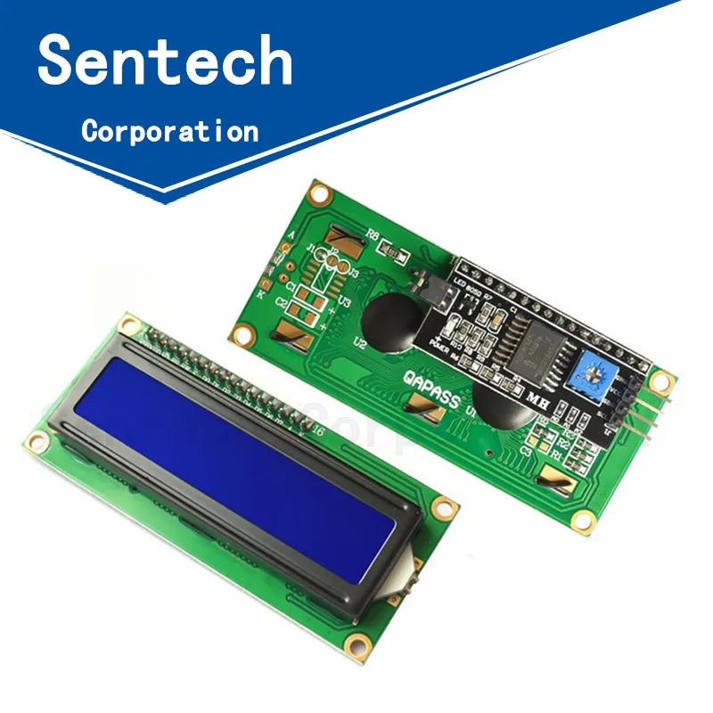 1602 16x2 LCD Character Blue Arduino Display Module IIC I2C TWI SPI Serial Interface | Электронные компоненты и
