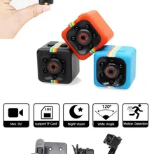 JOZUZE sq11 Mini cámara HD 1080P visión nocturna cámara de detección de movimiento DVR Micro de la cámara del deporte cámara de vídeo DV Ultra pequeño Cam SQ11