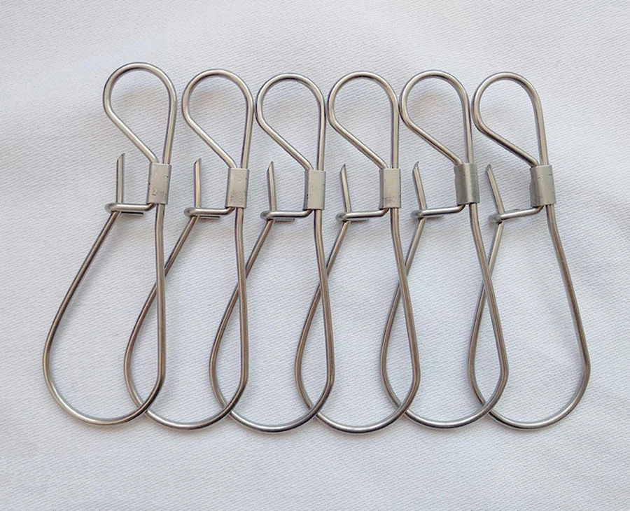 8.8CM 4PCS 4 шт. рыболовные замки из нержавеющей стали с гальваническим покрытием - Цвет: 8.8CM 4PCS