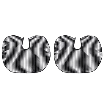 

2Pcs Salon Black and White Stripes Hairdressing Cutting Capes Waterproof Cutting Collar Hair Dye Cape Hair Wraps Apron