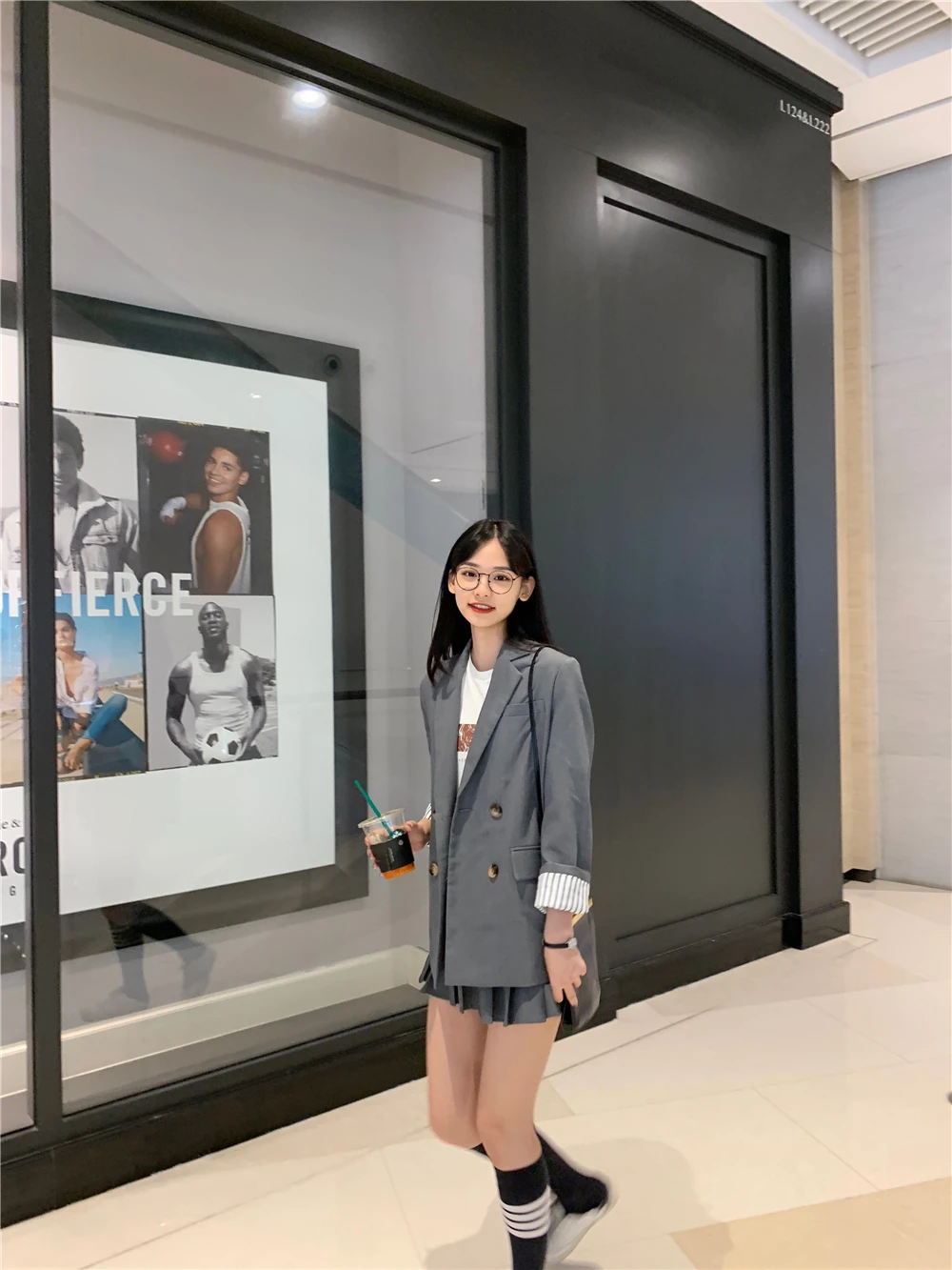Fox Mrs. CHIC Early Autumn Loose-Fit Casual Long Sleeve Elegant Suit Jacket Women's by Age Pleated High Waist Skirt Case